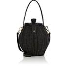 Ulla Johnson Women's Tautou Leather-trimmed Wicker Bag - Black