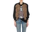 R13 Women's Leopard-print Cotton-blend Bomber Jacket