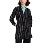 Derek Lam 10 Crosby Women's Striped Wrap Dress - Black
