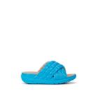 Fitflop Limited Edition Women's Loosh Luxe Quilted Leather Slide Sandals - Blue