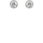 Malcolm Betts Women's Diamond Stud Earrings-silver