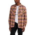 Ovadia & Sons Men's Plaid Flannel Shirt - Red