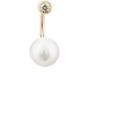 Hirotaka Women's White-diamond & Akoya-pearl Earring-gold