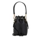 Fendi Women's Mon Tresor Mini Leather Bucket Bag - Black