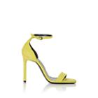 Saint Laurent Women's Amber Suede Sandals - Yellow