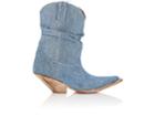 R13 Women's Slouchy Denim Cowboy Boots
