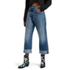 R13 Women's Crossover Crop Jeans - Blue