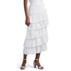 Sir The Label Women's Celie Cotton Eyelet Tiered Skirt - White