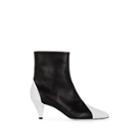 Givenchy Women's Stretch-leather Ankle Boots - Wht.&blk.