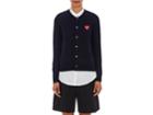 Comme Des Garons Play Women's Heart Patch Wool Cardigan
