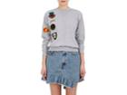 Icons Women's Patch-appliqud Cotton-blend Fleece Sweatshirt