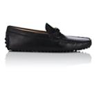 Tod's Men's Woven-strap Leather Drivers-black