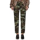 Nili Lotan Women's Jenna Camouflage Cotton Pants-fall Green