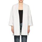 Vis A Vis Women's Cotton-blend Twill Robe Jacket-white