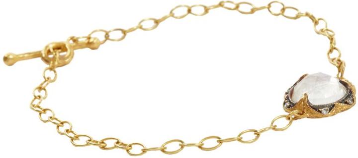Cathy Waterman Lacy Chain Bracelet-colorless