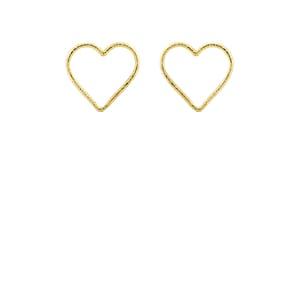 Brent Neale Women's Yellow Gold Heart Earrings-gold