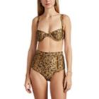 Zimmermann Women's Juniper Floral Underwire Bikini Top - Gold