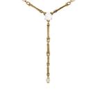 Goossens Paris Women's Pearl & Rock Crystal Lariat Necklace-gold