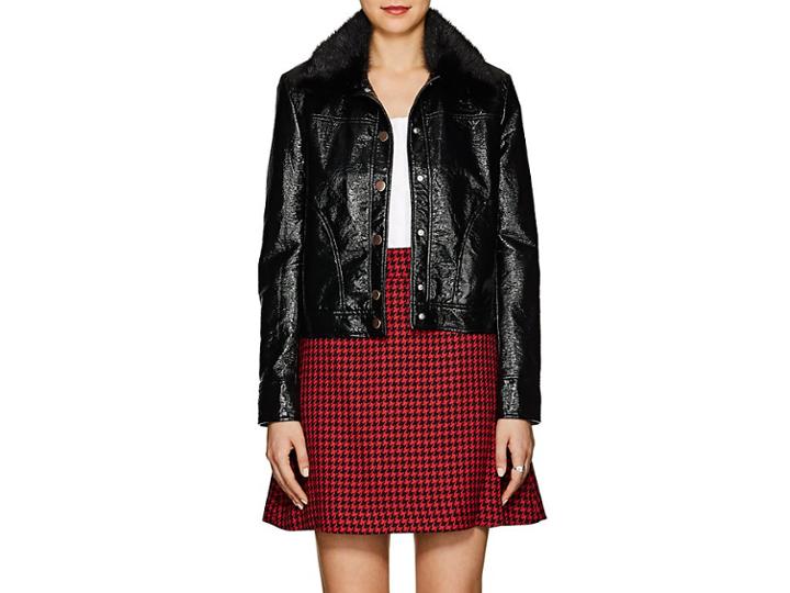 Barneys New York Women's Fur-collar Coated Jacket