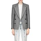 Isabel Marant Women's Eleigh Striped Wool-linen Blazer - Light Gray