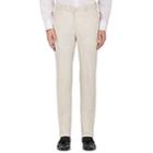Isaia Men's Cortina Linen Trousers - Beige, Tan