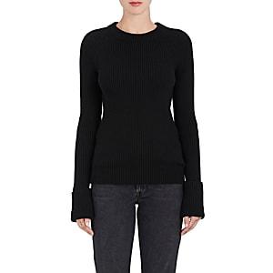 The Row Women's Sabra Chunky Rib-knit Wool Sweater-black