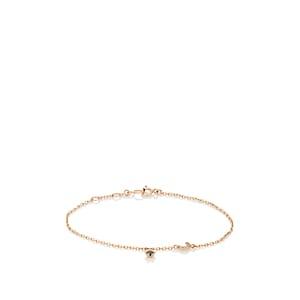 Lodagold Women's Moon & Star Charm Bracelet - Gold