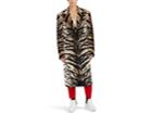 Alexander Mcqueen Men's Tiger-pattern Velvet Topcoat