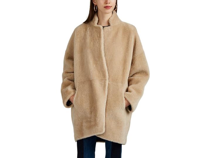 Boon The Shop Women's Reversible Shearling & Suede Coat