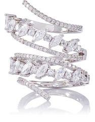 Fallon Jagged Edge Spiral Ring-colorless