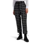 Thom Browne Women's Metallic-checked Tweed Trousers - Black