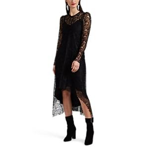 Hiraeth Women's Estella Lace Aline Midi-dress - Black