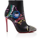 Christian Louboutin Women's In Love Leather Ankle Boots-version Black