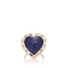 Brent Neale Women's Large Puff Heart Ring-blue