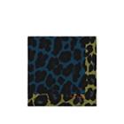 Paul Smith Men's Leopard-print Silk Pocket Square - Blue