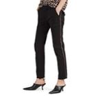 Nili Lotan Women's Jenna Striped Cotton Slim Pants - Black