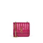 Saint Laurent Women's Monogram Vicky Medium Leather Chain Bag - Pink