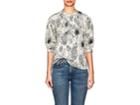 Co Women's Floral-embroidered Cotton Blouse