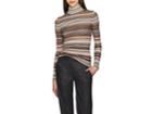 Boon The Shop Women's Striped Wool-blend Mock-turtleneck Top