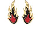 Ambush Women's Flame Stud Earrings-gold