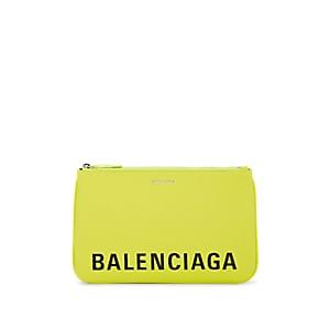 Balenciaga Women's Ville Medium Leather Pouch - Pink