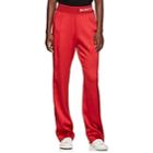 Moncler Women's Striped Jersey Track Pants - Red