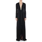 Givenchy Women's Tie-detailed Jersey Gown - Black