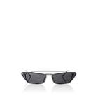 Prada Women's Rectangular Cat-eye Sunglasses - Black
