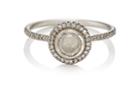 Zoe Women's Opaque White Diamond Ring