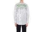 Balenciaga Men's Striped Laminated Cotton-blend Shirt