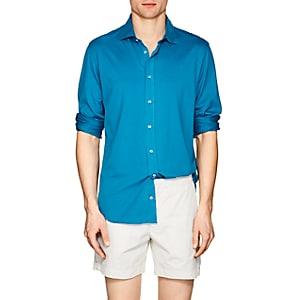 S.moritz Men's Cotton Jersey Shirt-blue