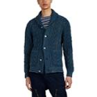 Rrl Men's Chunky Cable-knit Cotton Shawl Cardigan - Navy