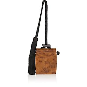 The Row Women's Inrou Wooden Bag-black, Brown