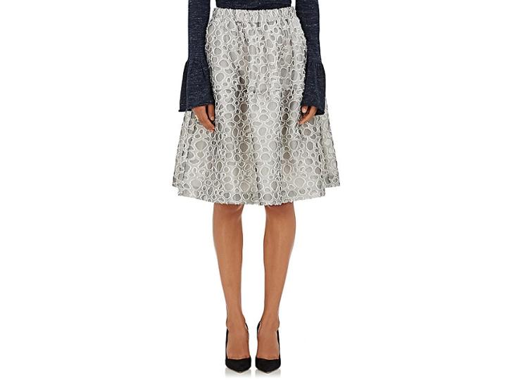 Co Women's Dot-pattern A-line Skirt